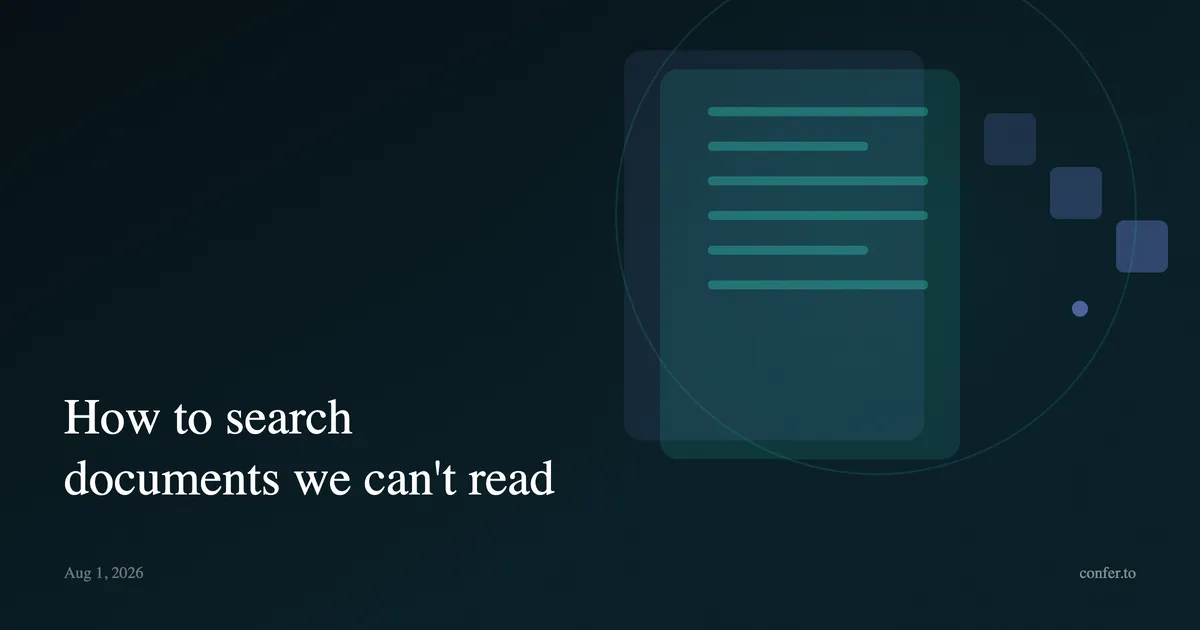 How to search documents we can't read
