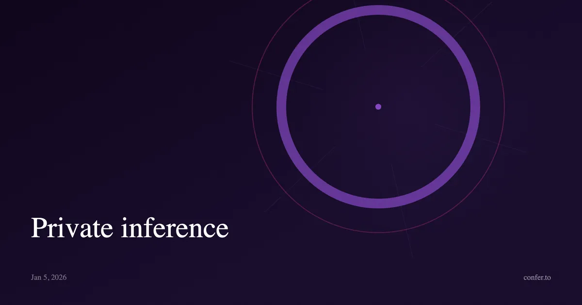 Private inference