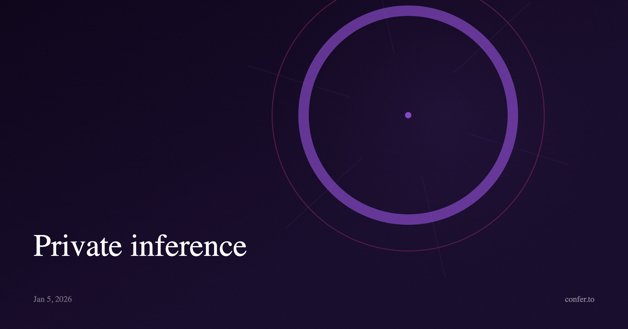 Private inference